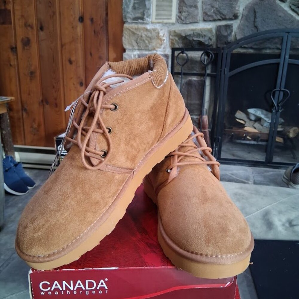 Canada Weather Gear Women's Faux Fur Faux Suede Waterproof Boots Sz 9M NWT